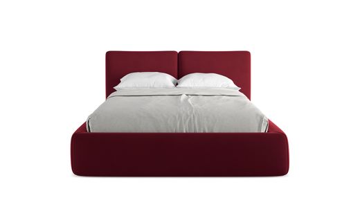 Lit Coffre Hoku 140x200 Cm En Velours Perle