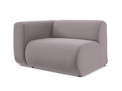 Module Avec Accoudoirs Gauche Ekahi En Velours Lavande