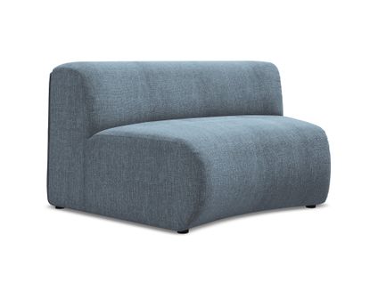 Fauteuil D'angle Pour Canapé Modulable Ekahi En Tissu Chenille Jeans