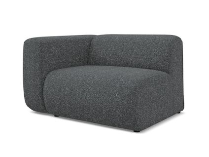 Module Avec Accoudoirs Gauche Ekahi En Tissu Texturé Graphite