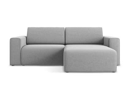 Canapé Modulable D’angle S Droit Kalea En Samt Gris