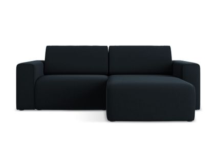 Canapé Modulable D’angle S Droit Kalea En Samt Bleu Royal