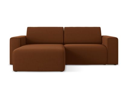 Canapé Modulable D’angle S Gauche Kalea En Samt Terre Cuite