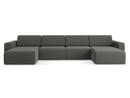Canapé Modulable Panoramique Kalea En Samt Acier