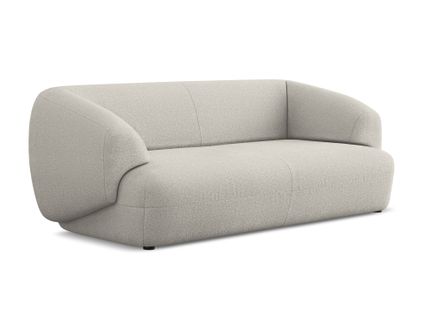 Canapé 3 Places Moana En Tissu Bouclette Beige