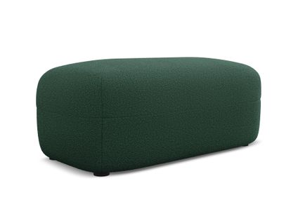 Pouf Moana En Tissu Bouclette Bouteille Verte