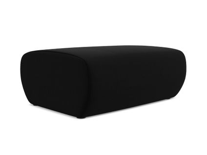 Pouf Nanea En Velours Noir
