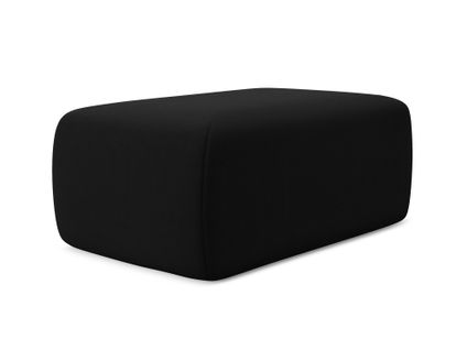 Pouf Kapua En Velours Noir