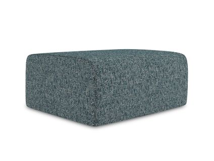 Pouf Kalea En Tissu Texturé Jeans