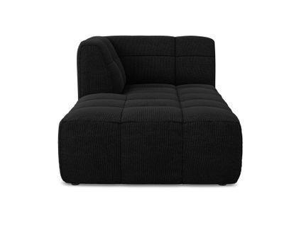 Méridienne Gauche Aloha En Tissu Bouclette Noir