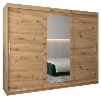 Armoire Promo T2 à Portes Coulissantes 200/250/62 3 Portes (artisan/artisan)