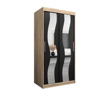 Armoire Sewilla à Portes Coulissantes 200/100/62 2 Portes (sonoma/noir)