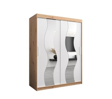 Armoire Sewilla à Portes Coulissantes 200/150/62 2 Portes (artisan/blanc)