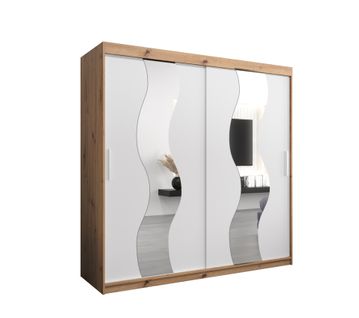 Armoire Sewilla à Portes Coulissantes 200/200/62 2 Portes (artisan/blanc)