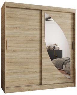 Armoire Milo à Portes Coulissantes 200/180/62 2 Portes (sonoma)