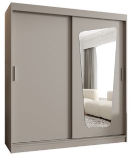 Armoire Moka à Portes Coulissantes 200/180/62 2 Portes (cachemire)