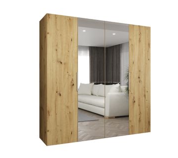 Armoire à Portes Battantes Marbella 2 202/200/52 4 Portes (marron/beige)