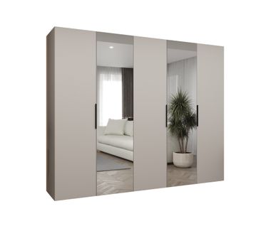 Armoire à Portes Battantes Marbella 2 202/250/52 5 Portes (beige/noir)