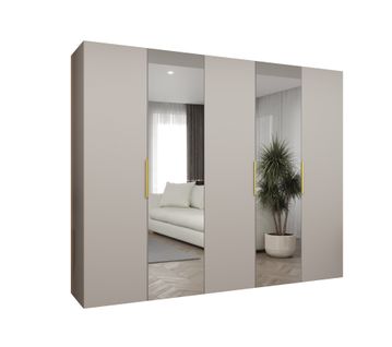 Armoire à Portes Battantes Marbella 2 202/250/52 5 Portes (beige/doré)