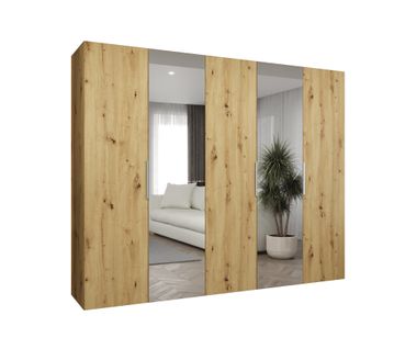 Armoire à Portes Battantes Marbella 2 202/250/52 5 Portes (marron/beige)