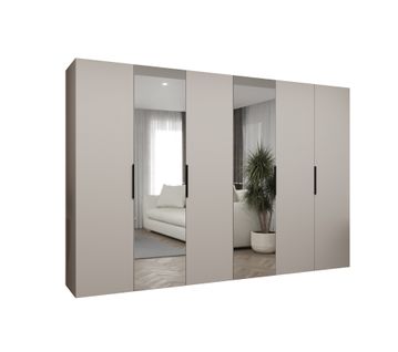 Armoire à Portes Battantes Marbella 2 202/300/52 6 Portes (beige/noir)