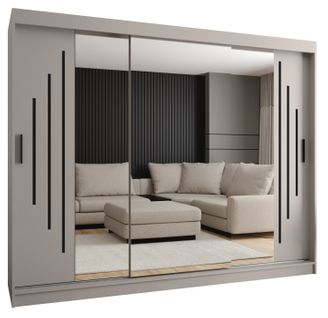 Armoire à Portes Coulissantes Rubino Y2 200/250/62 3 Portes (cachemire)