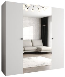 Armoire Parma 2 à Portes Battantes 202/200/52 4 Portes (blanc)