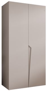 Armoire à Portes Battantes Piano 1 100 / 202 / 52 (cachemire + Poignées: Cachemire)