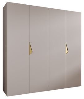Armoire à Portes Battantes Sandi 1 200 / 202 / 52 (cachemire + Poignées: Doré)