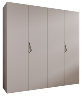 Armoire à Portes Battantes Sandi 1 200 / 202 / 52 (cachemire + Poignées: Cachemire)