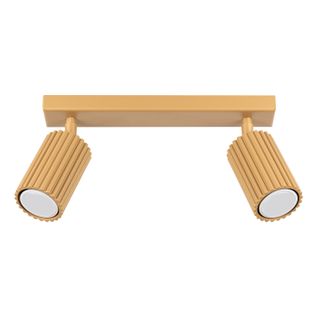 Plafonnier Aluminium Doré Gu10 2 Karbon