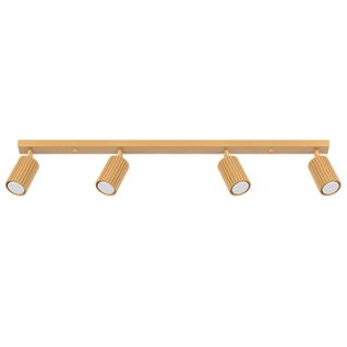 Plafonnier Aluminium Doré Gu10 4 Karbon Line