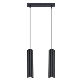 Suspension Aluminium Noir Gu10 2 Karbon