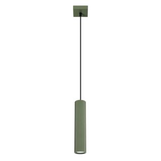 Suspension Aluminium Vert Olive Gu10 1 Karbon