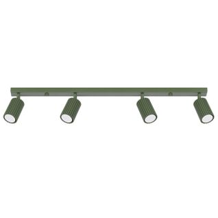 Plafonnier Aluminium Vert Olive Gu10 4 Karbon Line