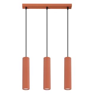 Suspension Aluminium Ocre Rouge Gu10 3 Karbon Line