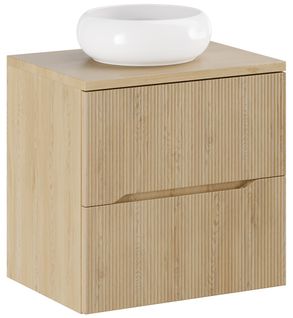 Meuble Suspendu Sous Vasque 60 Cm Nordic Chêne Cremona Avec Plan Et Vasque Wiki