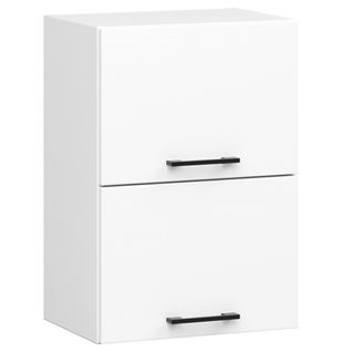 Meuble De Cuisine Haut W40 Oliwia G2 Modulable Blanc 40 Cm 2 Portes Façade Blanche 2 Étagères