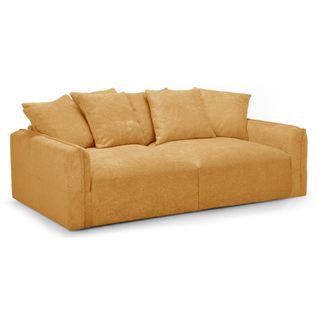 Canapé 3 places TERRA tissu jaune