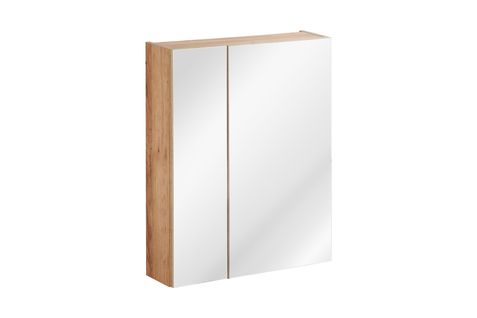 Armoire De Toilette Avec Miroir 60 Cm, 2 Portes