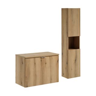 Ensemble De Meubles 80 Cm Avec Plan De Travail Et Colonne Haute