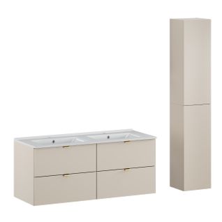 Ensemble Meuble-lavabo Lava 120 Cm Avec Armoire Haute