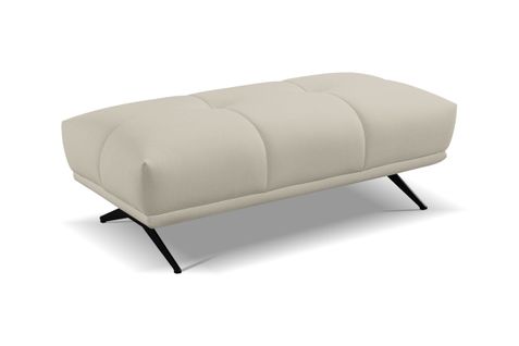 Pouf GIOVANNI tissu bull beige