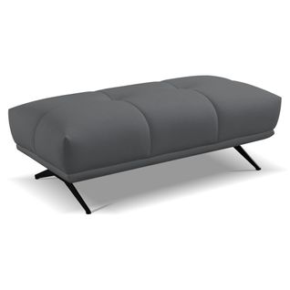 Pouf GIOVANNI tissu bull anthracite