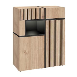 Buffet Design LED "cross" 110cm Naturel