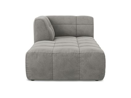 Méridienne Gauche Aloha En Velours Gris