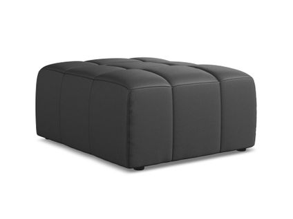 Pouf Aloha En Similicuir Gris