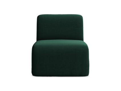 Fauteuil Pour Canapé Modulable Lani En Velours Bouteille Verte