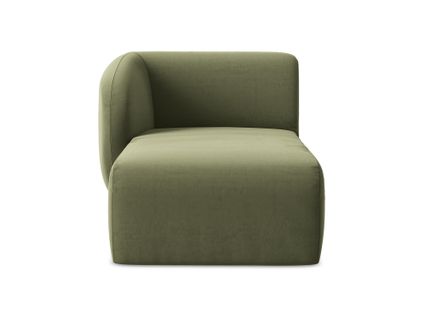 Méridienne Gauche Lani En Velours Olive