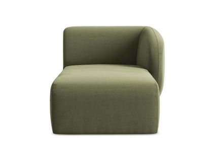 Méridienne Droite Lani En Velours Olive